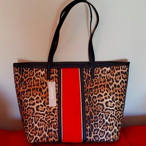 Chico's leopard tote- NWT!